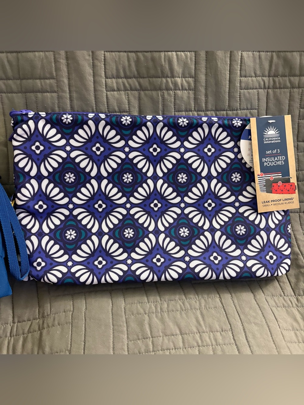 California Innovations Insulated Pouch Set of 3 Leakproof Lunch Snack Bags New - Picture 4 of 15